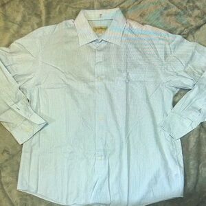 Men's Light Blue Striped Shirt